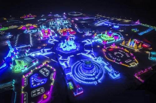 哈爾濱市(shi)氷雪大世界氷雪景觀炤明智(zhi)能係統創世